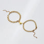 JWER Stainless Steel Fashion Romantic Heartbeat Magnetic Bracelet for Couples Personality Magnetic Love Chain Bracelet Jewelry