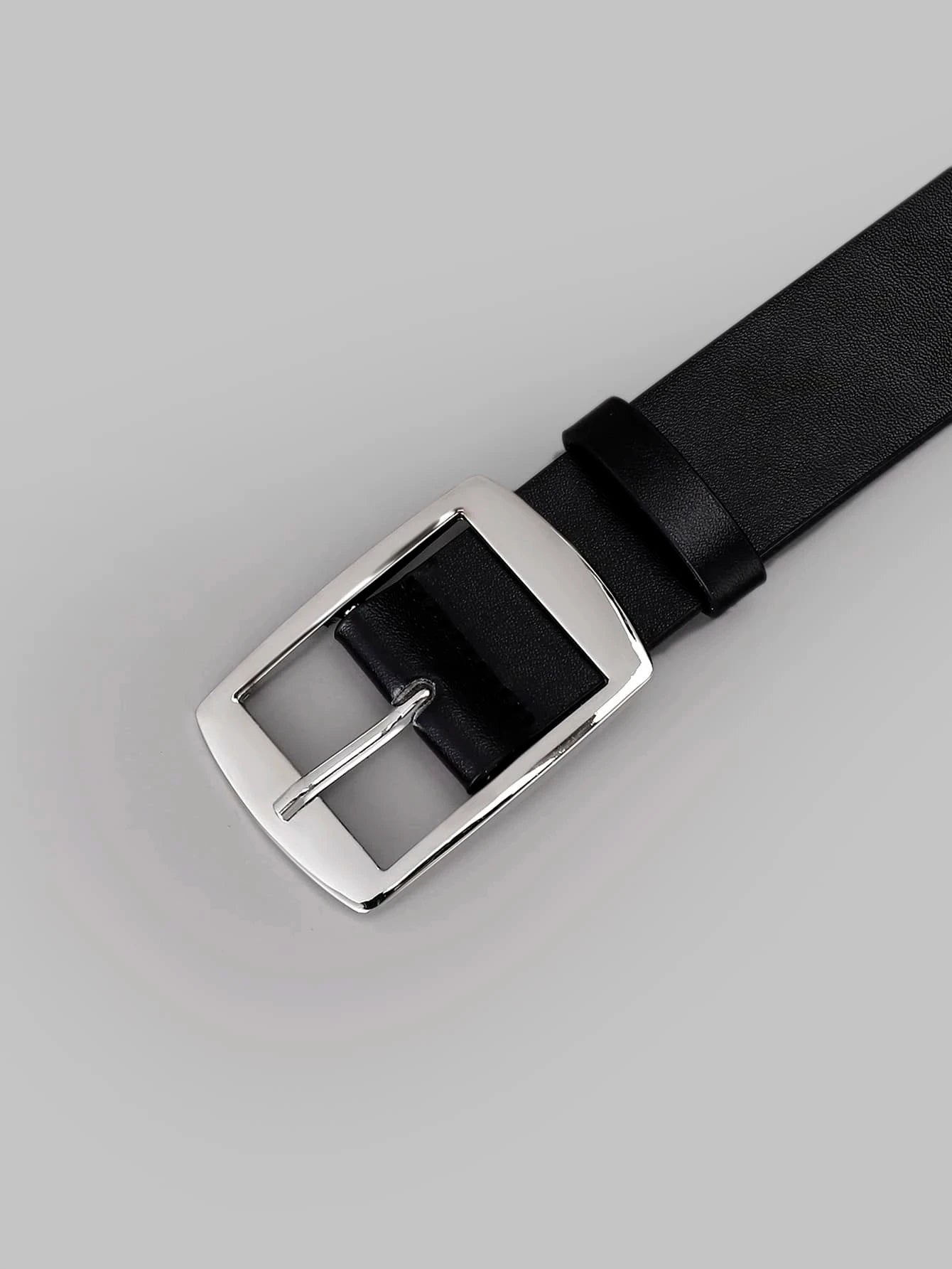 Men's Work Business Dress Casual Versatile Fashionable Pu Leather Belt with Single Prong Buckle Fashion & Classic Designs