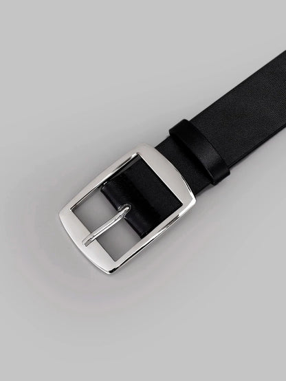 Men's Work Business Dress Casual Versatile Fashionable Pu Leather Belt with Single Prong Buckle Fashion & Classic Designs