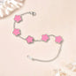 Lucky Clover Women's Hand Bracelets Double Sided Flowers Jewellery Gifts Stainless Steel Bracelet Gold Plated Bracelets Man