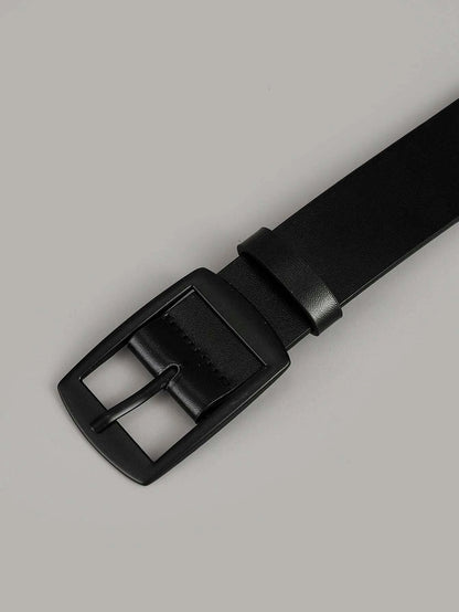 Men's Work Business Dress Casual Versatile Fashionable Pu Leather Belt with Single Prong Buckle Fashion & Classic Designs