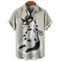 2024 Men's classic hawaiian shirts 3D Prints Cat graphics summer short sleeve shirts for hawaii style fashion unisex basic shirt