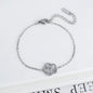 Metal Laser Five Leaf Flower Bracelet Necklace Earrings Jewelry Set Classic For Woman Stainless Steel Jewelry Daily Wear Clover