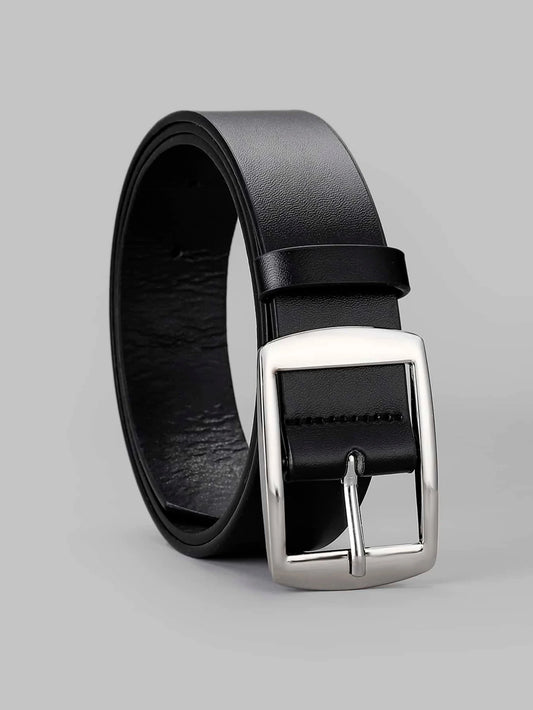 Men's Work Business Dress Casual Versatile Fashionable Pu Leather Belt with Single Prong Buckle Fashion & Classic Designs