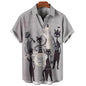2024 Men's classic hawaiian shirts 3D Prints Cat graphics summer short sleeve shirts for hawaii style fashion unisex basic shirt